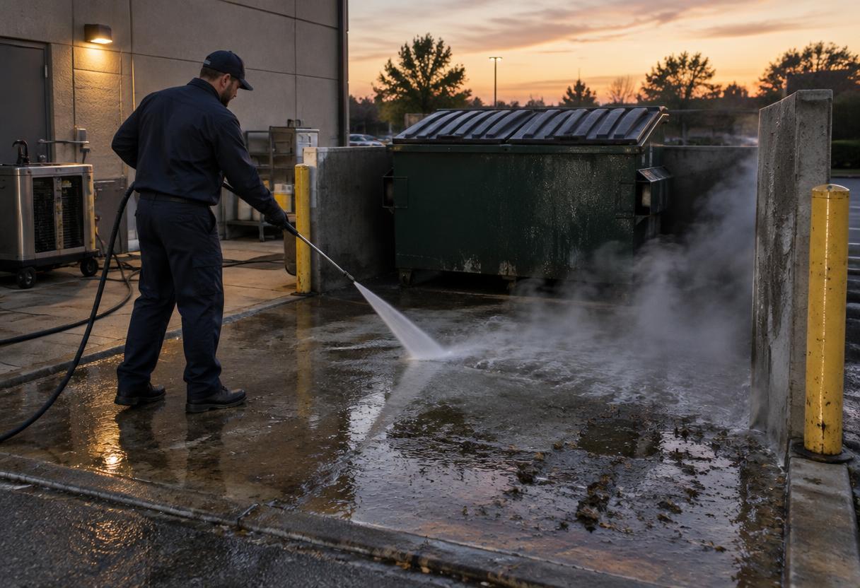 Power Washing work in progress